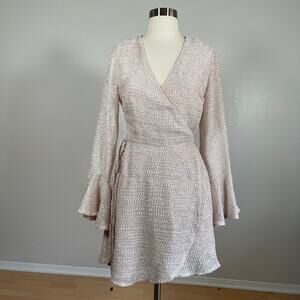 Saints + Secrets • Lilia Textured Wrap Dress